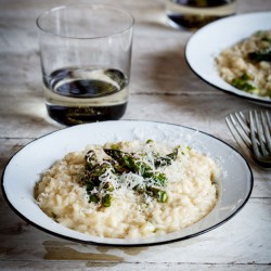 Grilled asparagus Risotto