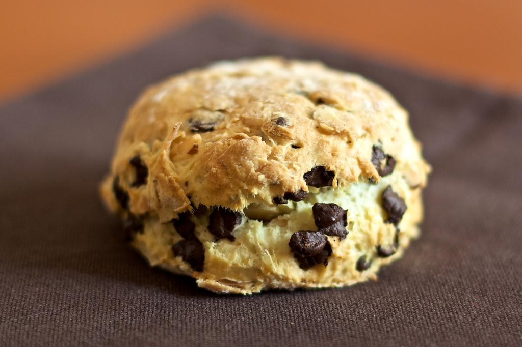 Coconut and chocolate scones